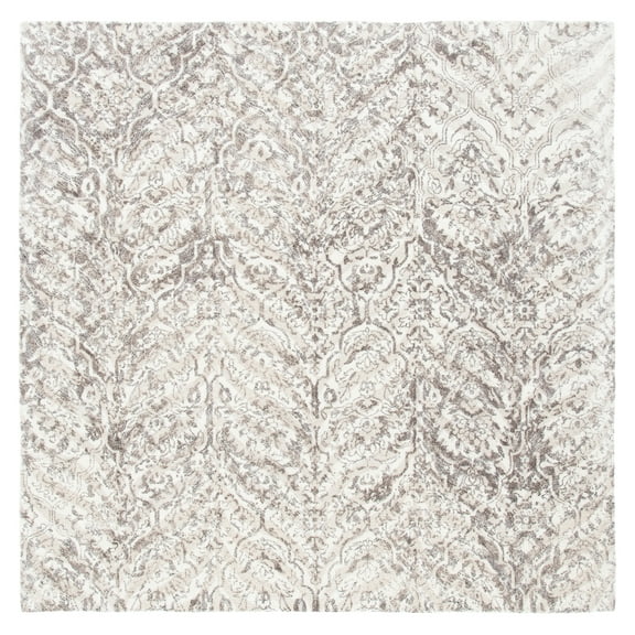 SAFAVIEH Restoration Vintage Delmar Abstract Area Rug, Beige/Ivory, 6' x 6' Square