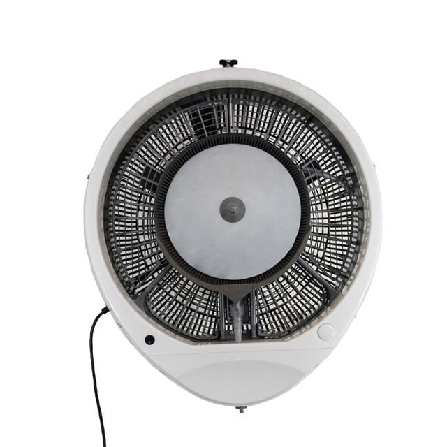 EcoJet 030102 Ventilateur Mural Cyclone à Brumisation, Blanc - Refroidit jusqu'à 800 Pi2