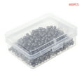 thumbnail image 6 of Milue 400pcs Round Plastic for Head Steel Point Push Pins Map Thumb Tacks Pin Office S, 6 of 13