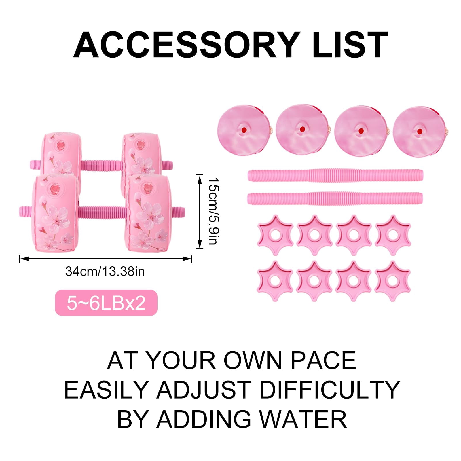Travel Weights Water Filled Dumbbell Set Of 2 6lb Hand For Women At Home Gym Exercise