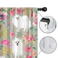 thumbnail image 4 of Blackout Kids Curtains,Pomeranian Dog and Flower Floral Childrens Insulated Curtains Set Of 2,Bedroom Essentials,Toddler Room Decor 52x63in(132x160cm), 4 of 4