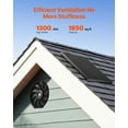 thumbnail image 2 of VEVOR 12 Inch Gable Mount Fan 1300 CFM Attic Exhaust Fan with Adjustable Thermostat, 2 of 9