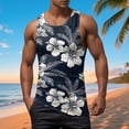 thumbnail image 2 of Hessimy Men's Tank Tops Cotton Performance Sleeveless Casual Classic T Shirts（Black,L), 2 of 5