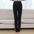 thumbnail image 5 of Sngxgn Lined Leggings Women Thermal Warm Pants High Waisted Winter Thick Yoga Tights(Black,XXXXXL), 5 of 5