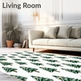 thumbnail image 2 of ODIKA 3'x5' Machine Washable Non-Slip Area Rug, Enchanted Evergreen Forest Seasonal Celebration Accent High Traffic Rug, Green, 627065, 2 of 7
