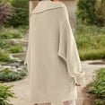 thumbnail image 4 of Oversized Cardigans Women Long Knit Button Down With Lapel Collar And Pockets For Autumn Casual Stylish Lightweight Cardigans, 4 of 6