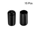 thumbnail image 2 of Uxcell 15pcs Tapones de goma 3/8"(10mm) ID Cubierta de tapón redondo negro, 2 of 5