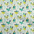 thumbnail image 1 of oneOone Silk Tabby Sea Green Fabric Rooster Cock Sewing Fabric By The Yard Printed Diy Clothing Sewing Supplies 42 Inch Wide-3A, 1 of 6