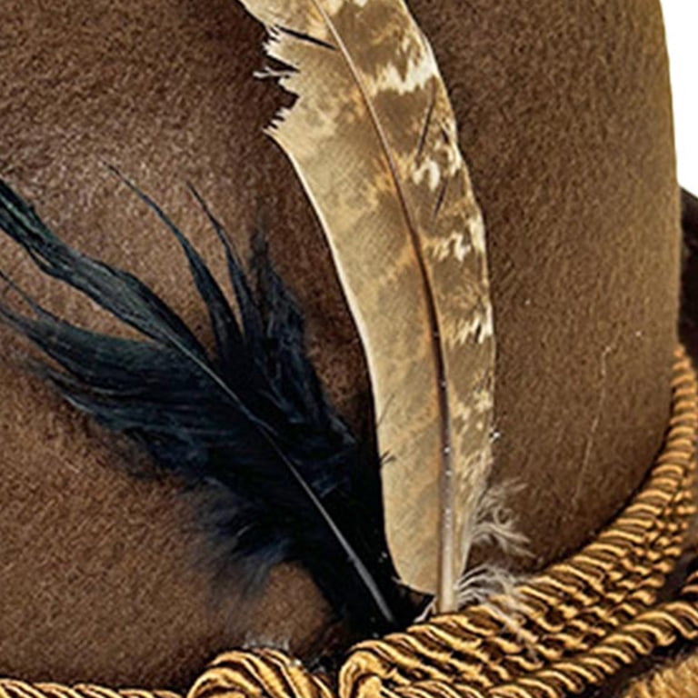 Aetherz Unisex Beer Festival Feather Vintage Jazz Hat Retro  display picture 3