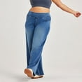 thumbnail image 5 of vigerkar High Waisted Wide Leg Jeans for Women, Elasticity Casual Denim Pants with Pockets (BU1, 3XL), 5 of 6
