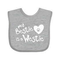 Inktastic Bestie Westie Boys or Girls Baby Bib