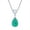 Green, variant on Teardrop Pendant Necklace for Women 925 Sterling Silver 7x10mm Pear Cut Green Opal Jewelry with CZ Heart