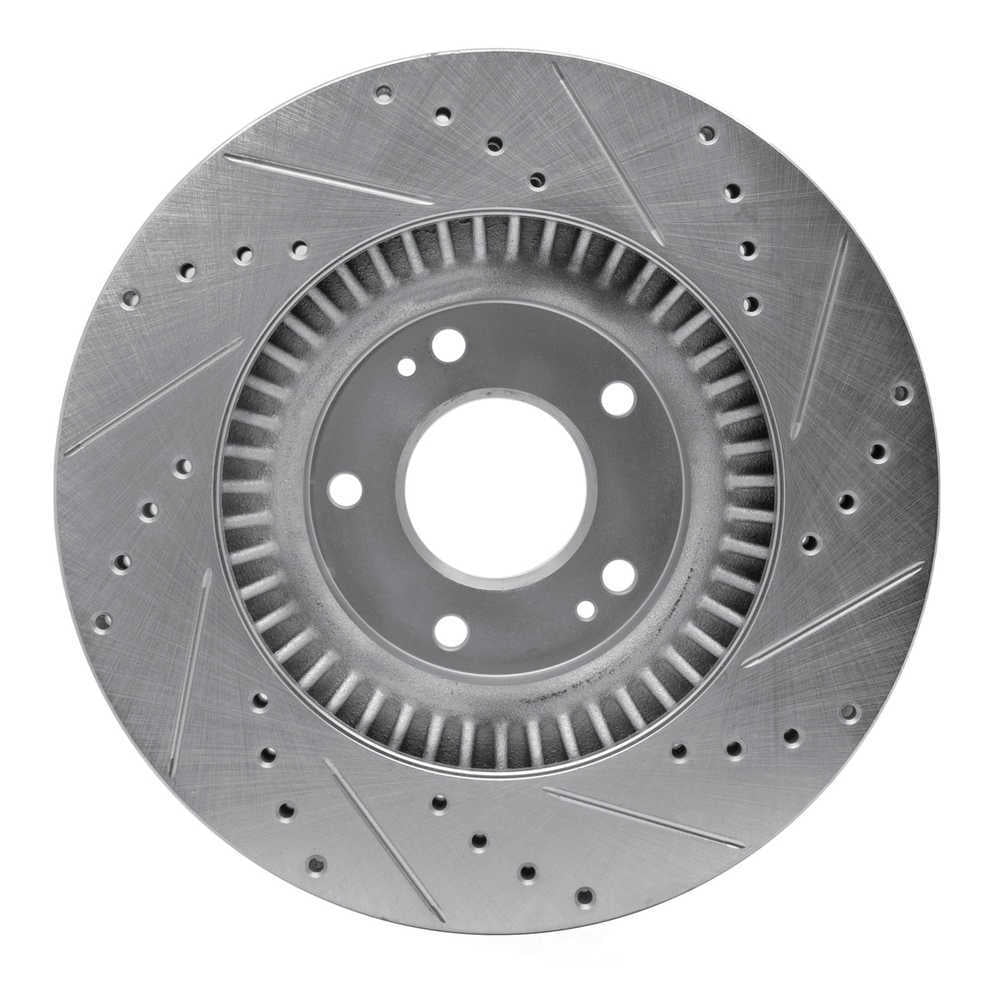 Dynamic Friction Company 631-03053L DFC Brake Rotor - Drilled And Slotted - Silver