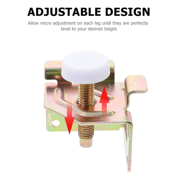 GOOHOCHY  2 Pcs Furniture Leveler Corner Adjust The Foot Pad Adjustable Legs for