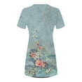 thumbnail image 4 of Cameland Robe d'Été pour Femme, Mode Bord de Mer, Décontractée, Imprimée, à Manches Courtes, à Col Rond, 4 of 4