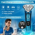thumbnail image 3 of Rasoir Électrique pour Hommes, Rasoirs Électriques pour Hommes Humide et Sec, Rasoirs Électriques Rechargeables pour Hommes Rasoir Homme Rasage Étanche pour Ados Sans Fil, Rasoir de Voyage Usb pour le Visage Rotatif avec Tondeuse pour Barbe/nez, 3 of 6