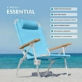 thumbnail image 4 of Water Buffalo Beach Chair - Premium Backpack Beach Chair for Adults - Beach Chair with Backpack Straps - Foldable and Reclining Beach Chair, 4 of 6