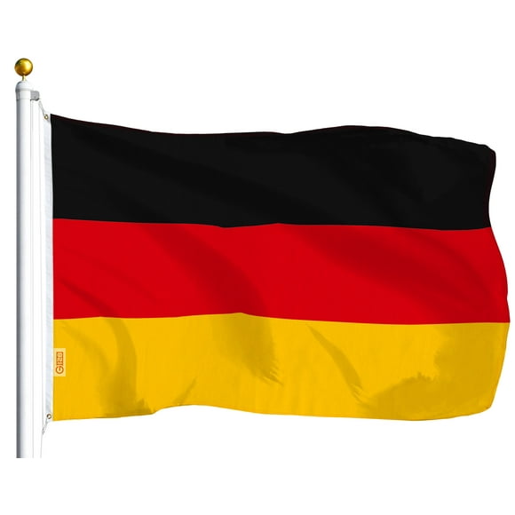 G128 Drapeau Allemand 3x5 Ft Polyester Imprimé - Couleurs Vives, Illets en Laiton