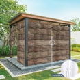thumbnail image 6 of Outdoor Curtains for Patio Waterproof, Old Wooden Board Outdoor Privacy Panels Grommet, Rustic Farmhouse Brown Wooden Plank Blackout Outside Curtains for Porch/Cabana/Pergola/Gazebo 54"x84", 1 Panel, 6 of 8