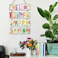 thumbnail image 3 of Gymnture Wooden Spring Sign Wall Decor Spring Hanging Plaque Garden Yard Spring Hanging Wall Sign, 3 of 10