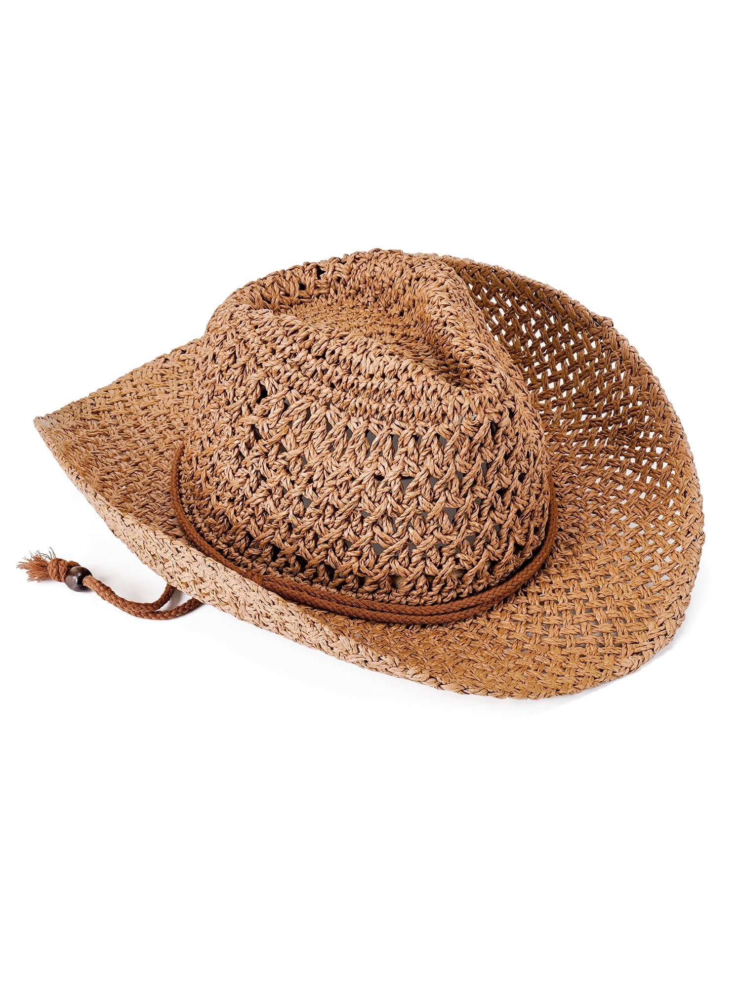 5649 Straw Cowboy Hats For Women Western Woven Cowgirl Sun Hat Women Straw Wide Brim Cowboy Hats, Western Cowgirl Hat for  main image 4