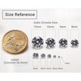thumbnail image 4 of 500pcs 2.5mm White Round Machine Cut Loose CZ Stone, 4 of 5