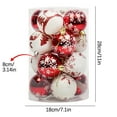 thumbnail image 2 of Gqtwoy 16 PCS Plastic Christmas Ornaments Shatterproof Balls Hanging Decoration for Tree, Holiday Party Decor, Multi-Colored Christmas Decorations, Festive Holiday Ornaments, 2 of 4