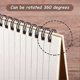 thumbnail image 4 of 5 Packs Spiral Notepad A5, 120 Pages/ 60 Sheets Kraft Cover Wirebound Notebooks Bulk Journals, 8.3 * 5.5 Inch Lined Notebook, 4 of 4