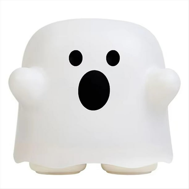 Luz LED Fantasma para Dormitorio Infantil, Sensor Táctil, Lámpara de Silicona Recargable, Regalo para las Fiestas B