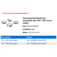 thumbnail image 2 of Connecting Rod Bearing Set - Compatible with 1990 - 2001 Acura Integra 1991 1992 1993 1994 1995 1996 1997 1998 1999 2000, 2 of 2