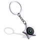 thumbnail image 1 of Portable Outdoor Zinc Alloy Five Pointed Star Compass Keychain Ring Chain Gift, 1 of 8