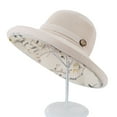 thumbnail image 2 of Travelwant Women's Packable Reversible Bucket Hat UV Sun Protection Wide Brim Summer Beach Cap, 2 of 7