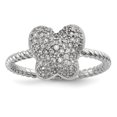 thumbnail image 1 of 925 Sterling Silver Cubic Zirconia Cz Butterfly Ring, 1 of 8