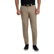 Men's Haggar® Cool Right® Performance Flex Slim-Fit Flat-Front Pants Color: Khaki Size: 34X29