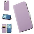 thumbnail image 1 of Mantto Wallet Phone Case for Apple iPhone 14 6.1 inch,Scratch Resistant Flip Folio PU Leather Magnetic Closure Card Slots/Cash Pocket Kickstand Slim Fit Protective Cover,Purple, 1 of 10