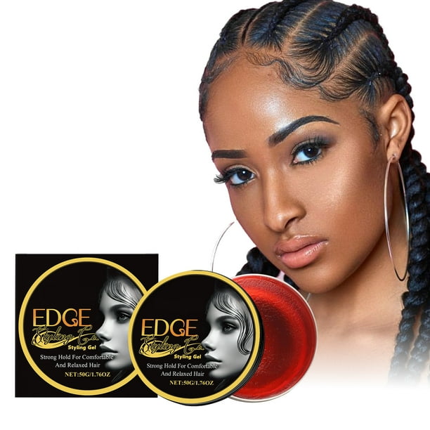 Pisexur Belleza Maquillaje Cera para peinar el cabello, flequillo roto, control de bordes, cera natural para cabello 50 gpara mujeres y hombres