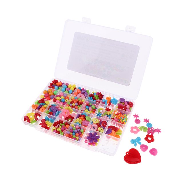 Kit de manualidades para niñas y niños: 8 estilos para crear tus propias joyas con cuentas.
