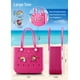 thumbnail image 3 of Bolsa de Playa Baonat de Goma Impermeable para Mujer en Rojo Rosa, 3 of 7