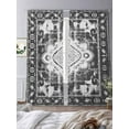 thumbnail image 3 of Retro Ethnic Sheer Curtains 96 Inches Long 2 Panels Tribal Boho Light Filtering Semi Sheer Window Curtains Drapes for Bedroom Living Room 52"x96", 3 of 7