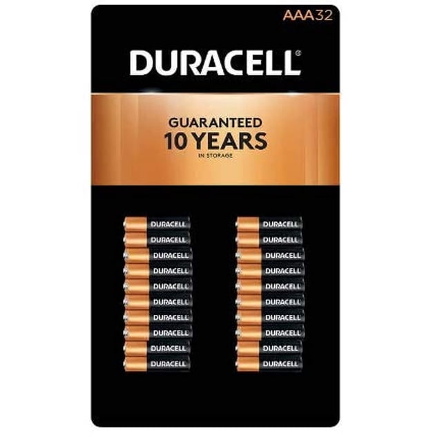 Pilas Duracell Alcalinas AAA, Paquete de 32