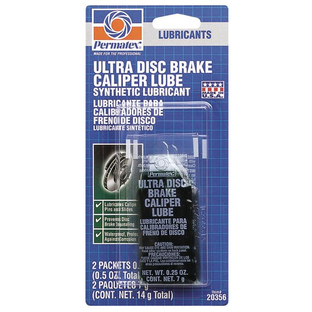 Permatex Ultra Disc Brake Caliper Lube Synthetic formula lubricates