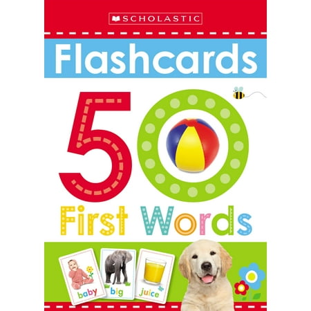 Flashcards: 50 First Words (Scholastic Early (Best Pharmacology Flash Cards Step 1)