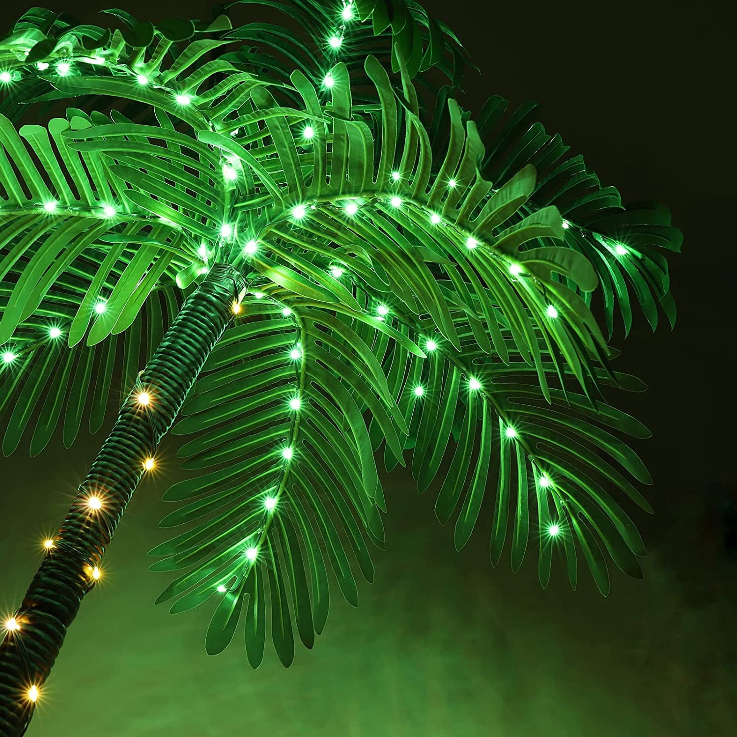 Oumilen 7ft LED Artificial Fake Palm Trees Lights for Decoration