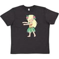 thumbnail image 3 of Inktastic Blonde Hula Girl Youth T-Shirt, 3 of 5
