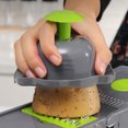 thumbnail image 2 of Cortador De Alimentos Abs Con 8 Cuchillas De Acero Inoxidable Cortador De Verduras Sin Esfuerzo Picador De Frutas Multifuncional Con Función De Limpieza Automática Para Cocina Cena De Cocina Monstrate TO004056-00, 2 of 5
