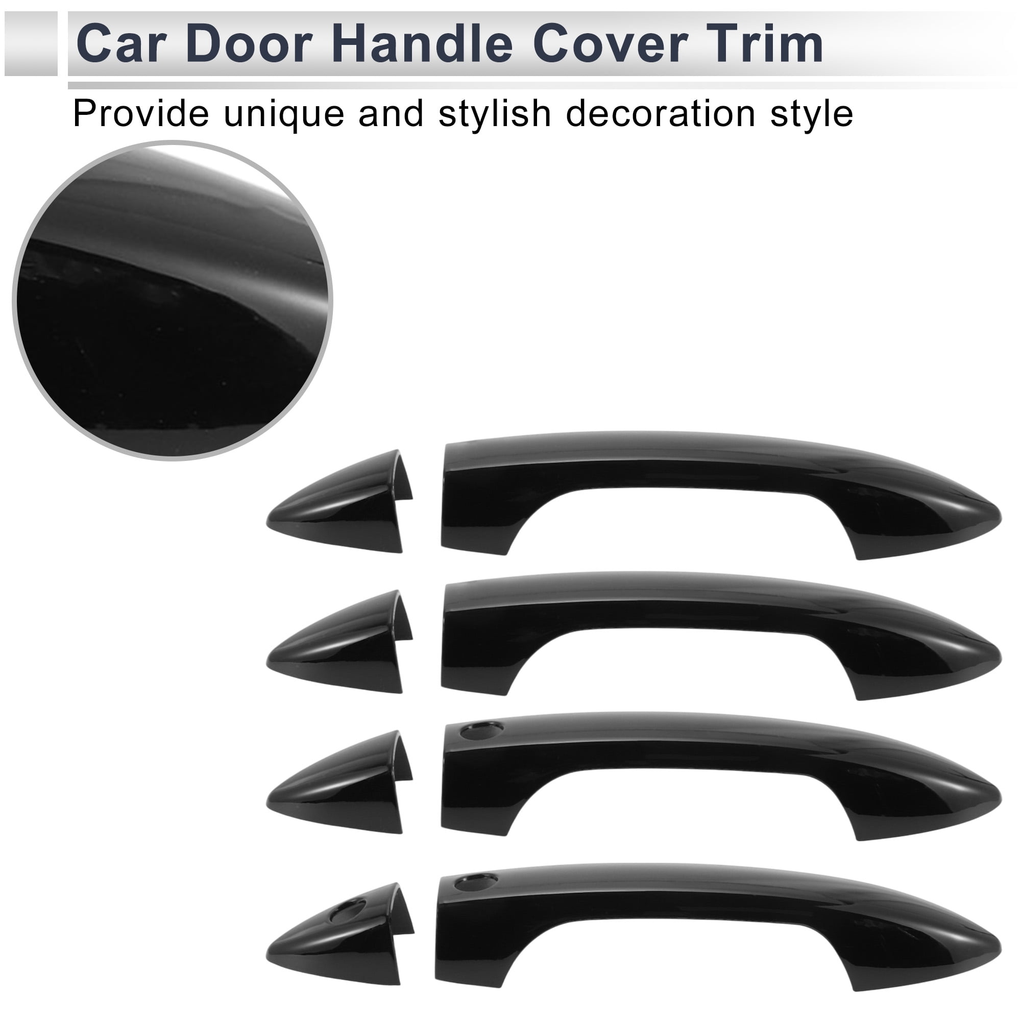 Unique Bargains Durable and Waterproof Door Handle Cover Black for Honda Accord 2013-2017
