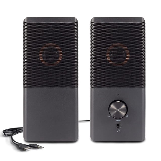 Altavoz para computadora ROSON de tamaño compacto con conector USB para auriculares