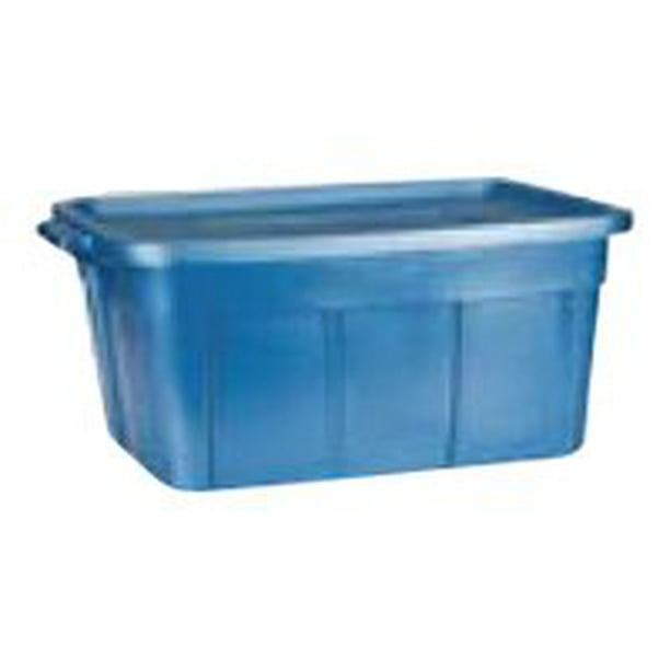 Rubbermaid Roughneck - Storage box - 14 gal - blue - Walmart.com