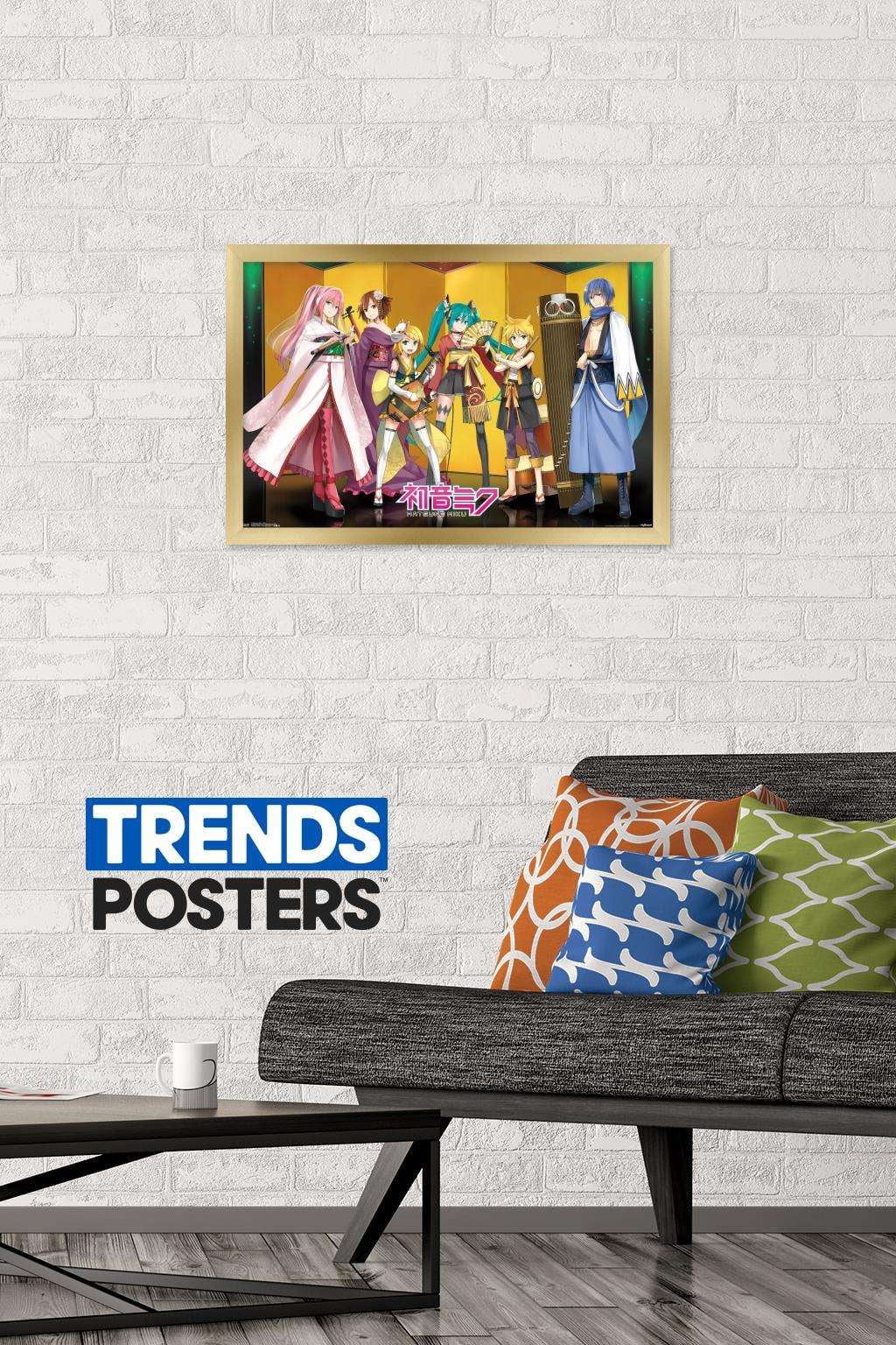 Hatsune Miku - Stage Wall Poster, 14.725" x 22.375", Framed