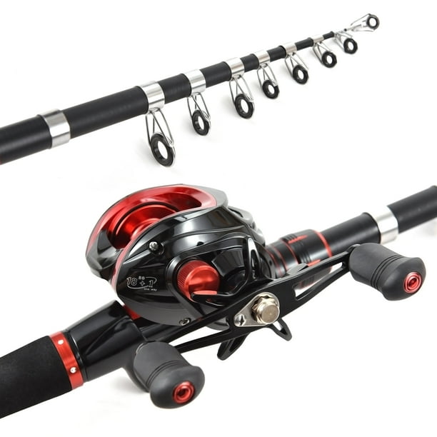 Spinning Rod,Rod With And Reel Combo Rod And Reel Combo With Lures 18 1bb  Hand Reel 18 1bb Huiop 1bb Hand Portable Hand Portable Complete Twirltide  With Lures 6.89ft/2.1m With Reel 18 -
